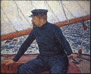 Theo Van Rysselberghe signac on his boat oil painting reproduction